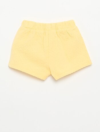 Calções em malha jacquard com laço