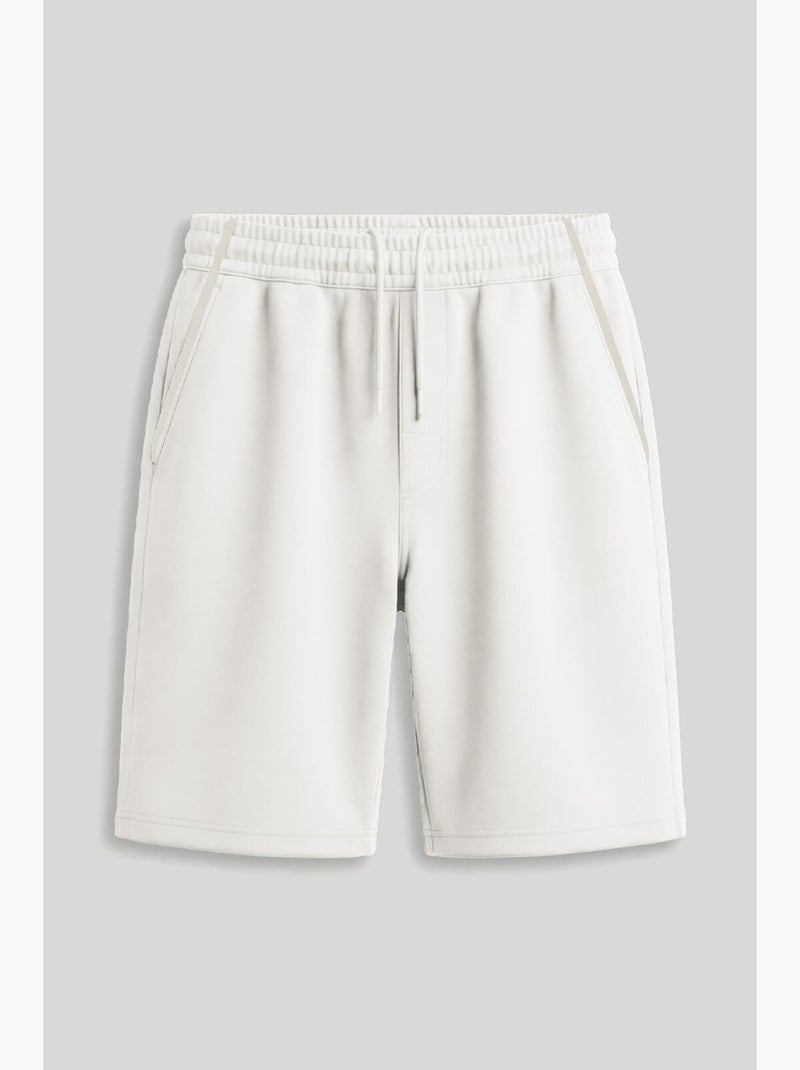 Calções em mistura de algodão tommy Branco - Kiabi