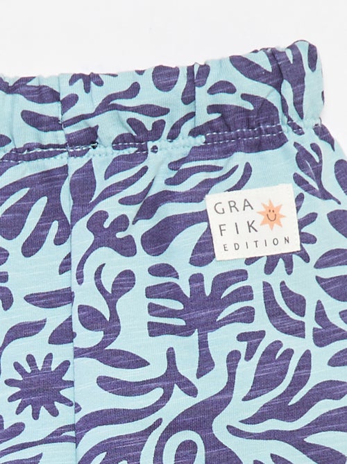 Calções em moletão - Grafik Edition - Kiabi