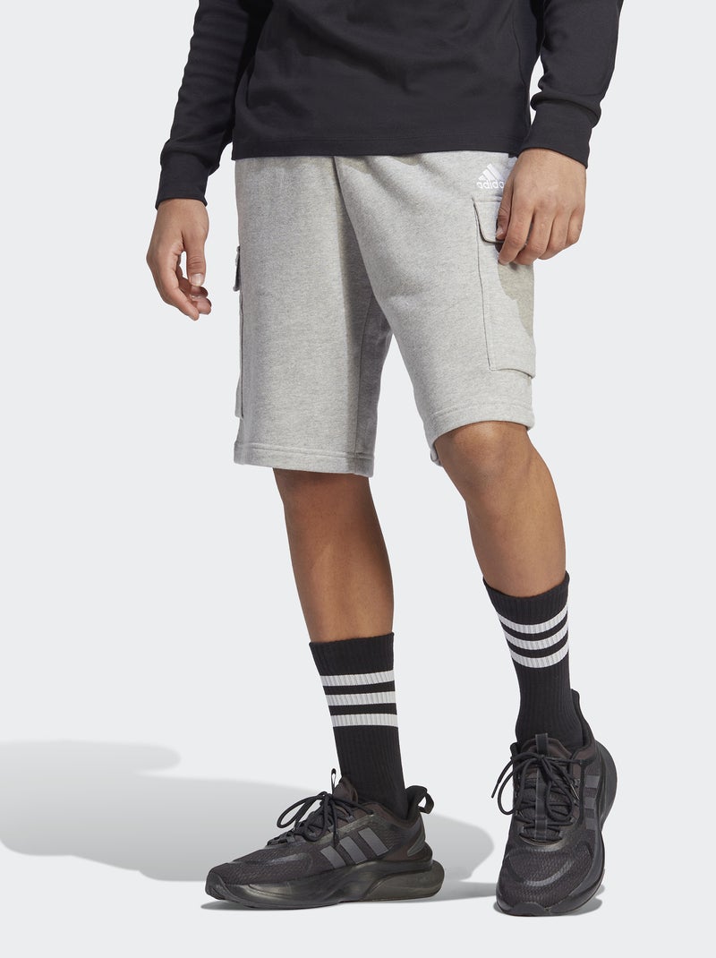 Calções em moletão 'Adidas' CINZA - Kiabi