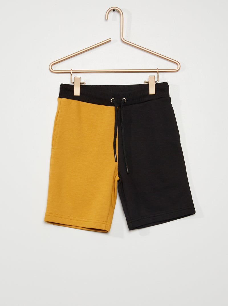 Calções em moletão AMARELO - Kiabi