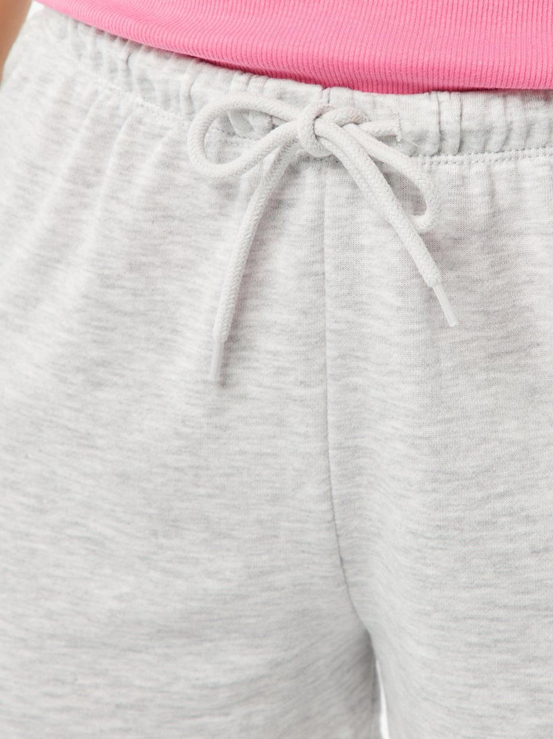 Calções em moletão CINZA - Kiabi