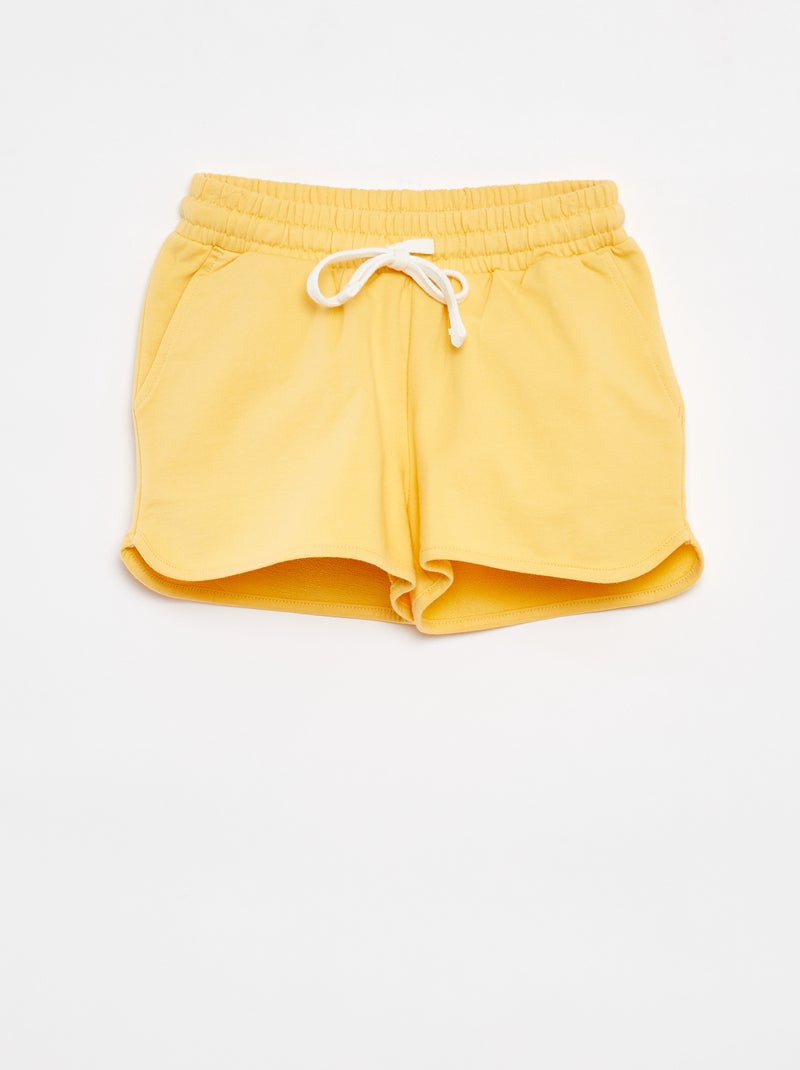 Calções em moletão estampado AMARELO - Kiabi