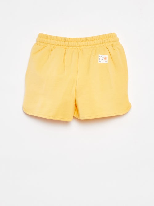 Calções em moletão estampado - Kiabi