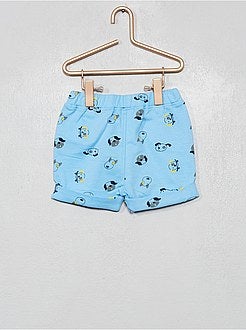 Calções em moletão estampado 'cão' - Kiabi