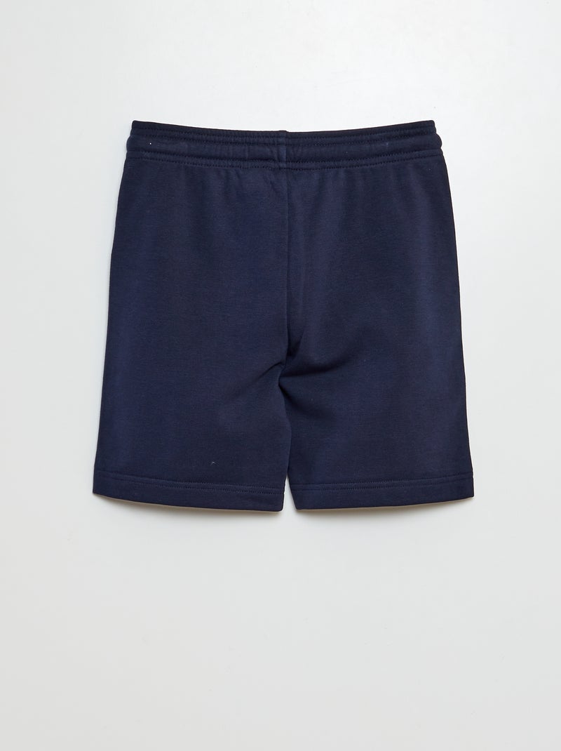 Calções em moletão leve AZUL - Kiabi