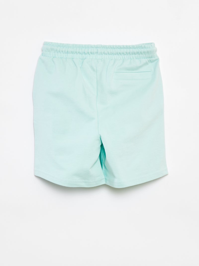 Calções em moletão leve Azul - Kiabi