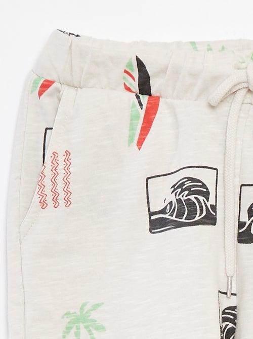 Calções em moletão leve - Kiabi