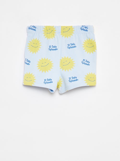 Calções em moletão leve com motivo - Kiabi