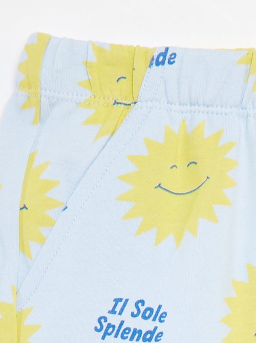 Calções em moletão leve com motivo - Kiabi