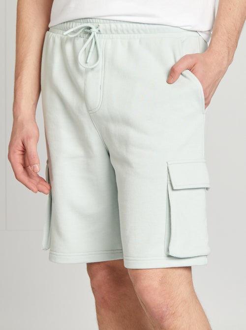 Calções em moletão leve com vários bolsos - Kiabi