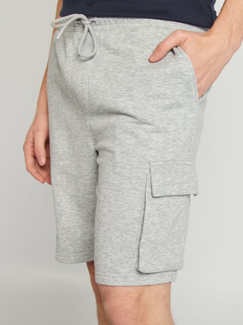 Calções em moletão leve com vários bolsos - Kiabi