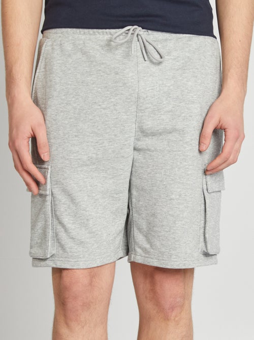 Calções em moletão leve com vários bolsos - Kiabi