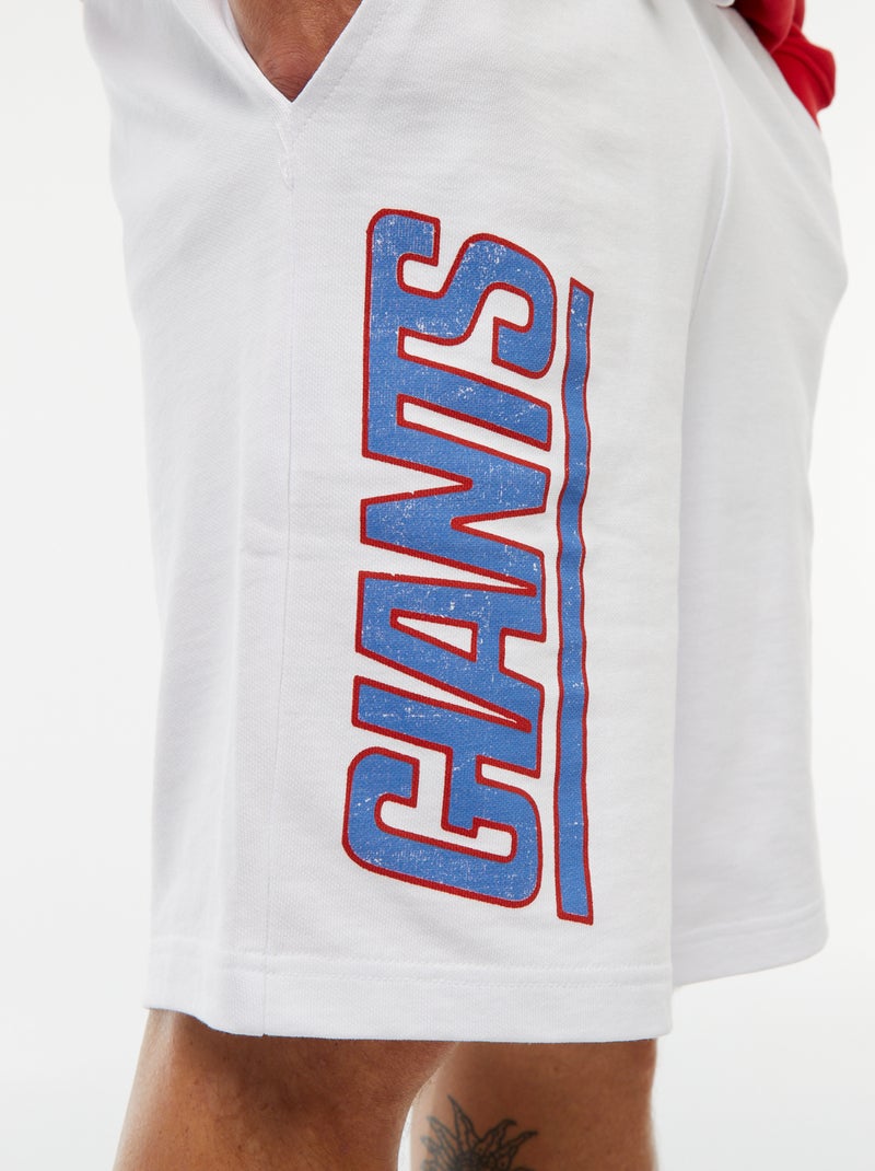 Calções em moletão leve 'NFL' Branco - Kiabi