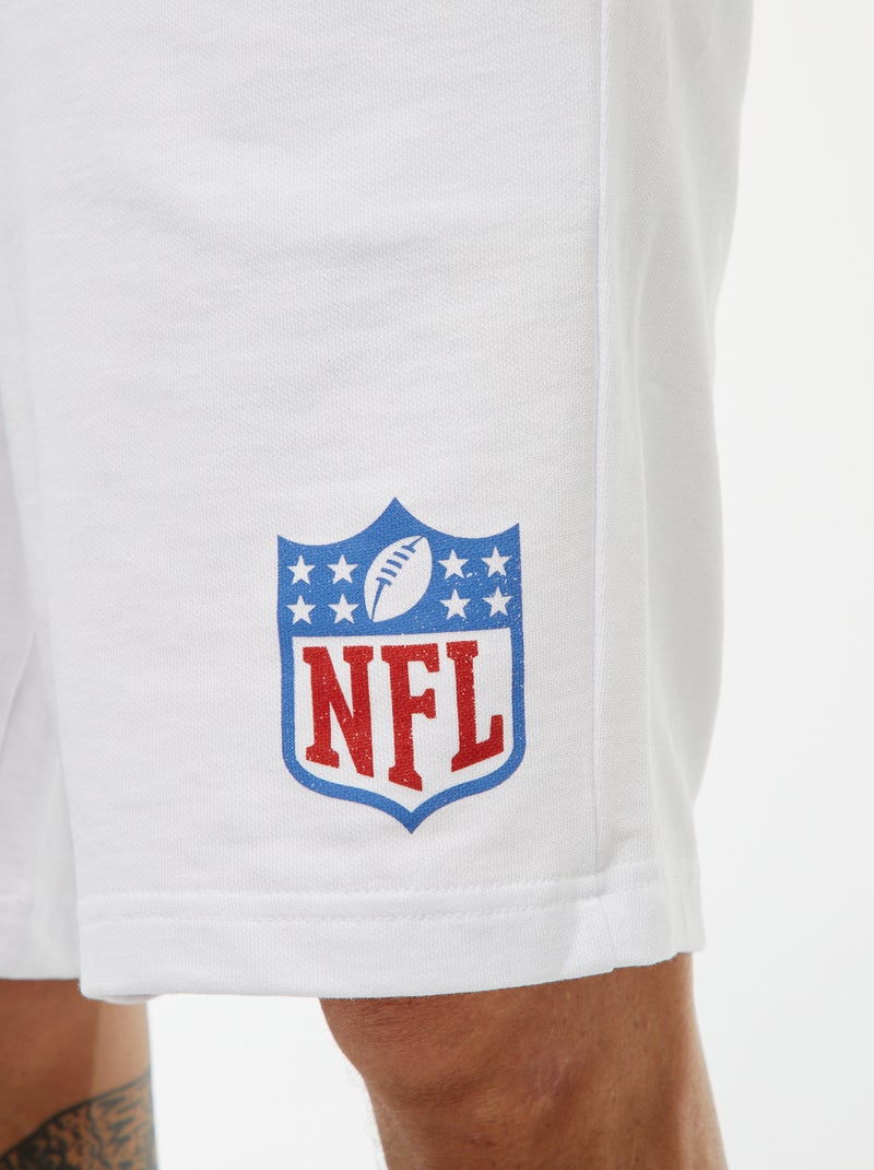 Calções em moletão leve 'NFL' Branco - Kiabi