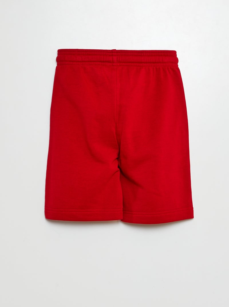 Calções em moletão leve VERMELHO - Kiabi