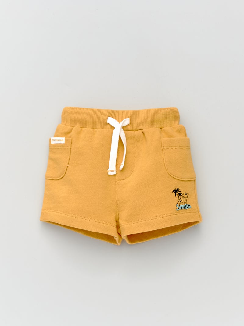 Calções em moletão 'Simba' AMARELO - Kiabi