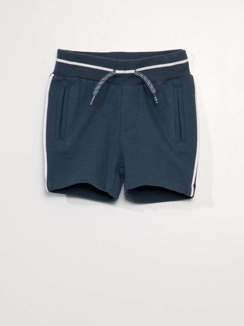 Calções em moletão sportswear Azul - Kiabi