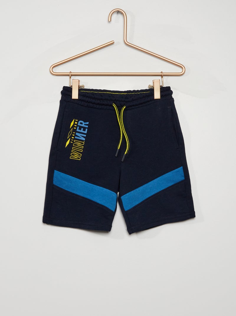 Calções em moletão 'Winner' AZUL - Kiabi