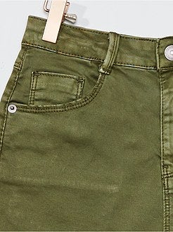 Menina 10-18 anos - Calções em sarja colorida - Kiabi