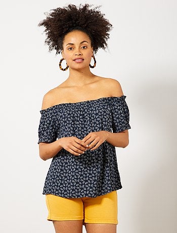 Calções em sarja com braguilha com botões - Kiabi