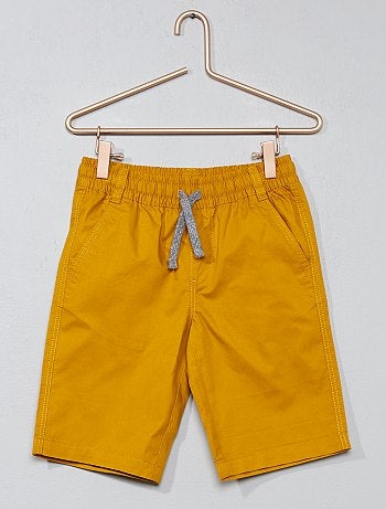 Calções em sarja de algodão - Kiabi