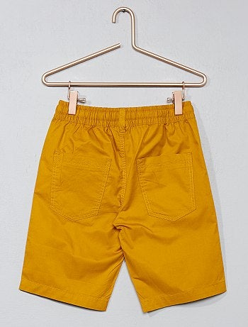 Calções em sarja de algodão - Kiabi