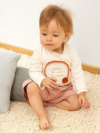 Calções em veludo canelado - Kiabi