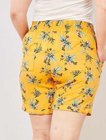 Calções estampados com cintura elástica - Kiabi