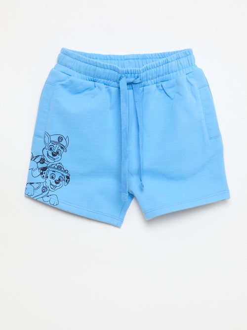 Calções estampados 'Patrulha Pata' em french terry algodão liso - Kiabi