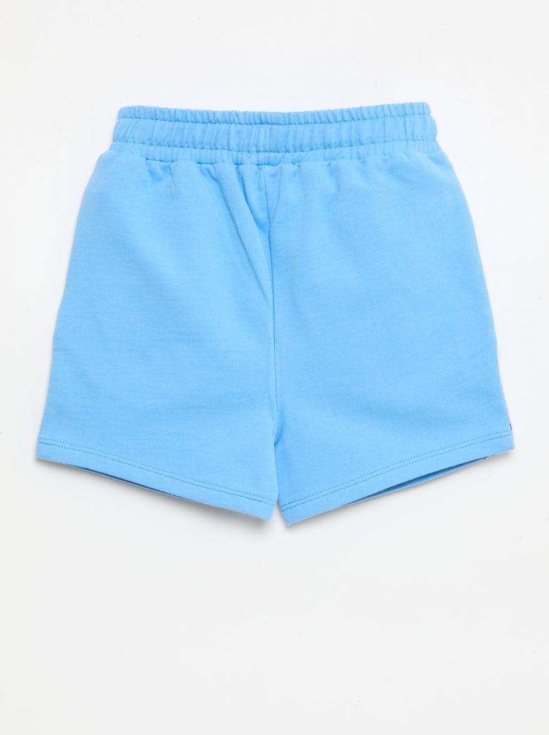 Calções estampados 'Patrulha Pata' em french terry algodão liso Azul - Kiabi