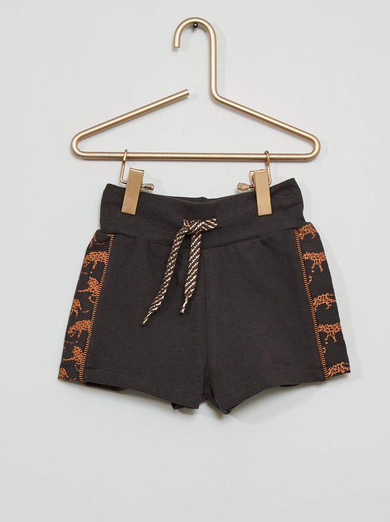 Calções estampados 'tigre' BEGE - Kiabi