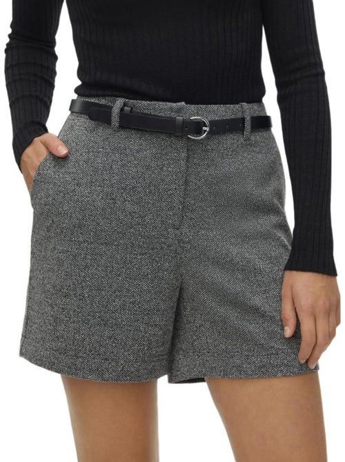 Calções femininos vero moda karly cinzento/preto - Kiabi Calções femininos vero moda karly cinzento/preto - Kiabi