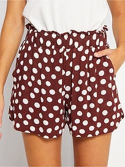 Calções fluidos às pintas - Kiabi