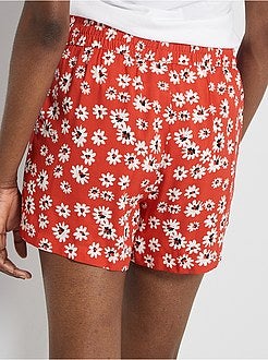 Calções fluidos com flores 'JDY' - Kiabi