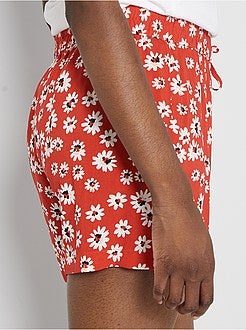 Calções fluidos com flores 'JDY' - Kiabi