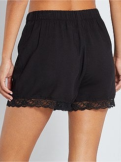 Calções fluidos com renda 'JDY' - Kiabi