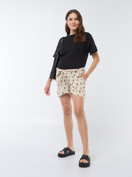 Calções fluidos de grávida 'Only' - Kiabi