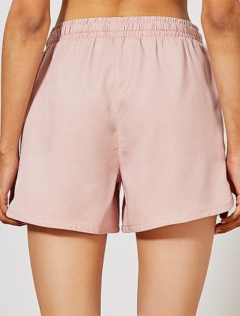 Calções fluidos em lyocell - Kiabi