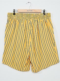 Calções fluidos estampados - Kiabi