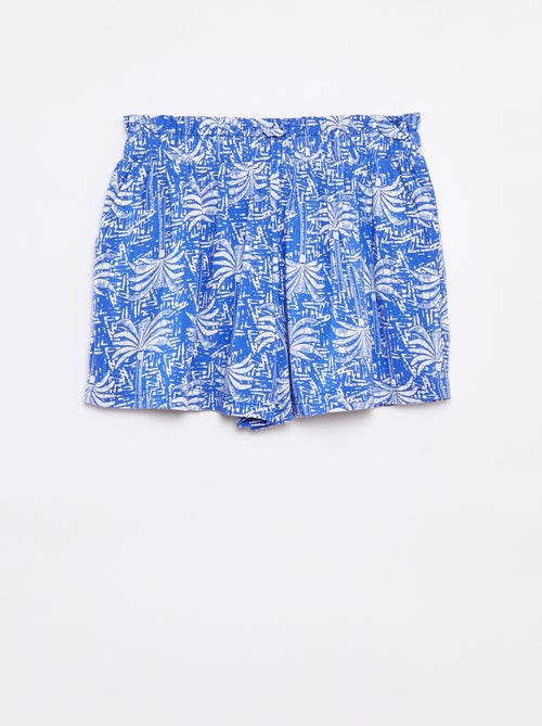 Calções fluidos estampados - Kiabi