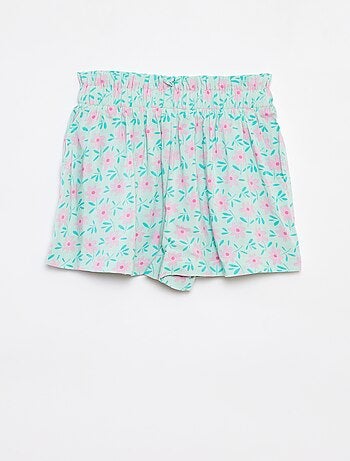 Calções fluidos estampados