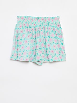 Calções fluidos estampados