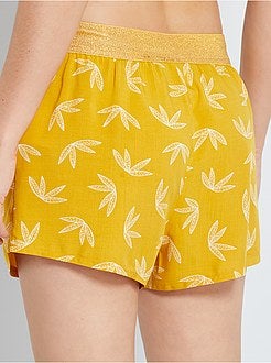 Calções fluidos estampados - Kiabi