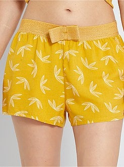 Calções fluidos estampados - Kiabi