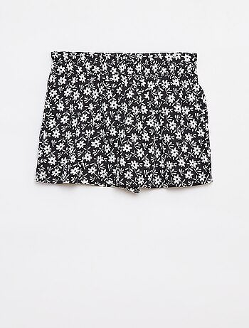 Calções fluidos estampados