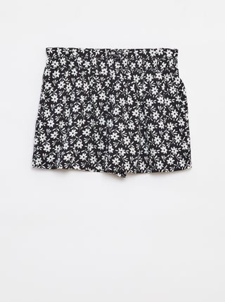 Calções fluidos estampados