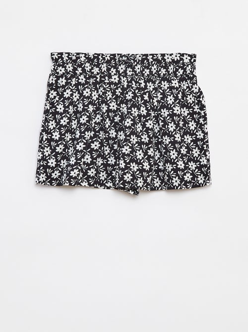 Calções fluidos estampados - Kiabi