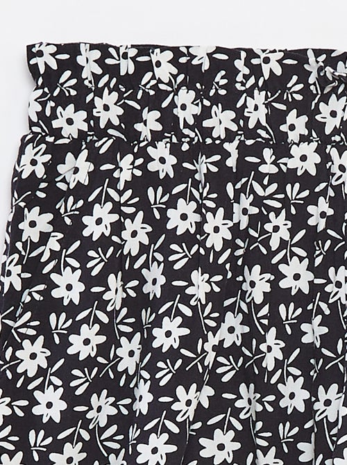 Calções fluidos estampados - Kiabi