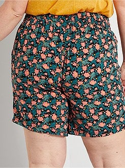 Calções fluidos estampados - Kiabi